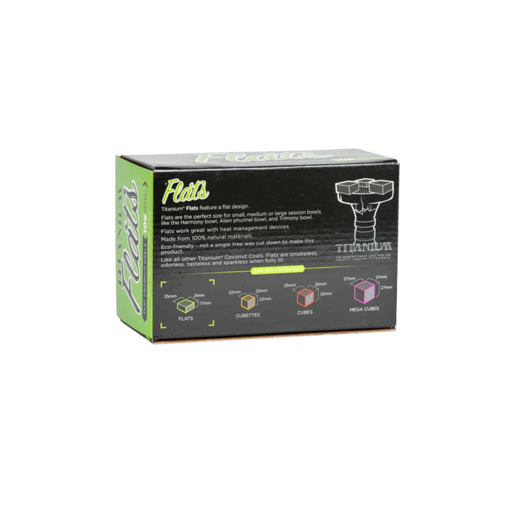 Titanium Flats Coconut Charcoal