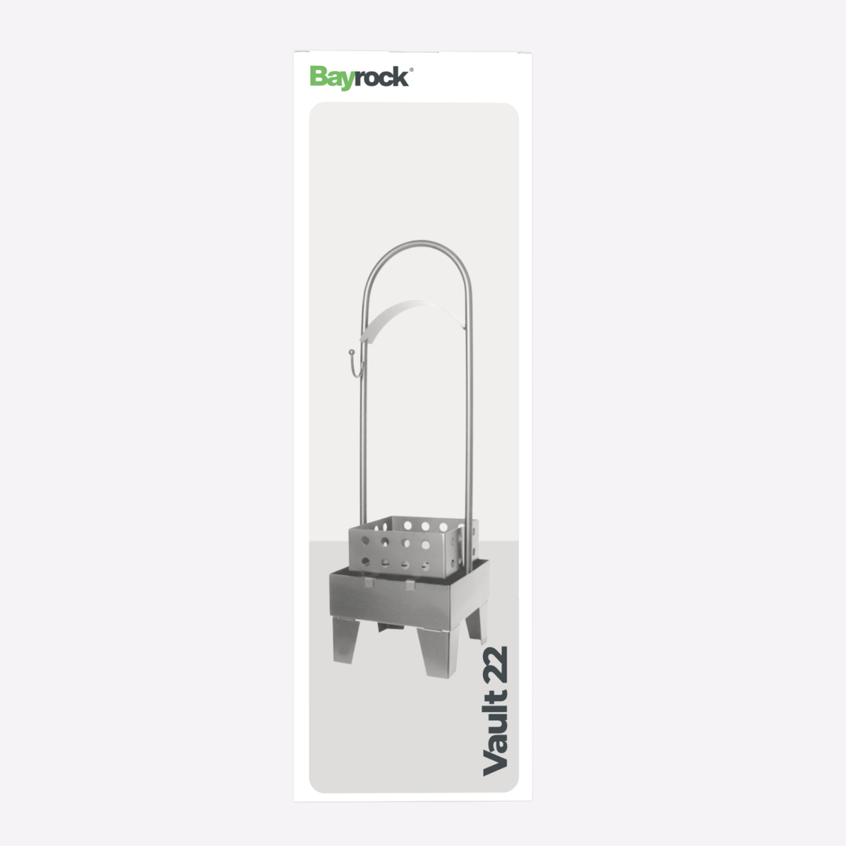 Bayrock® Vault 22 Silver Charcoal Carrier