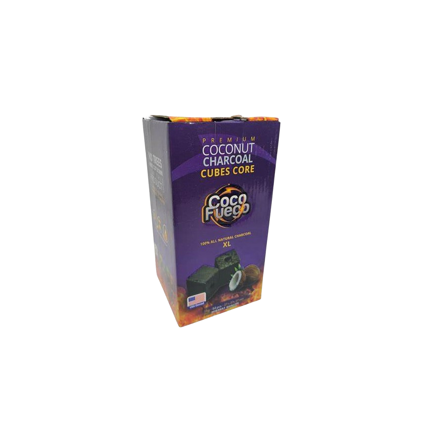 فحم جوز الهند البرتقالي 