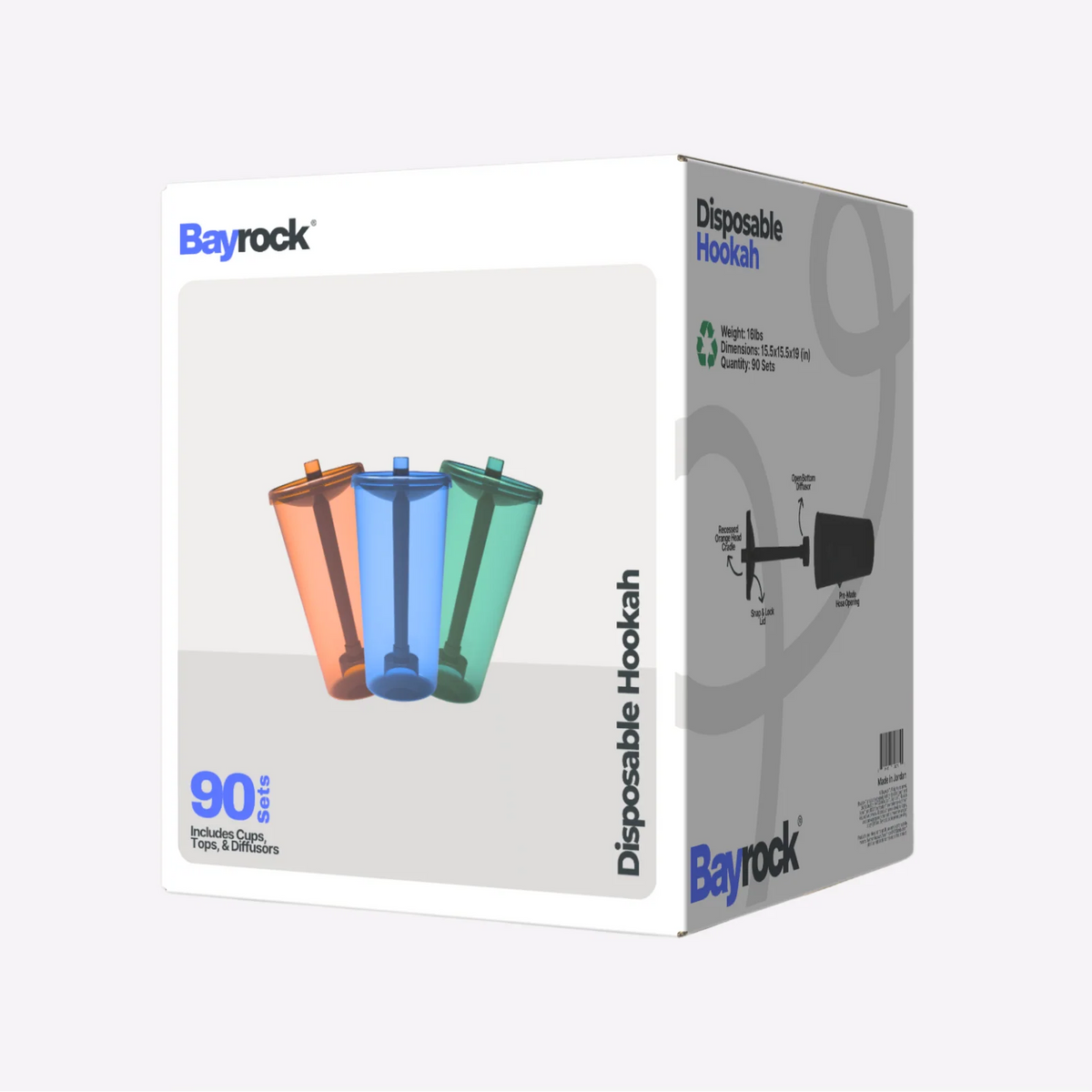 كوب الشيشة BayRock® للاستخدام مرة واحدة