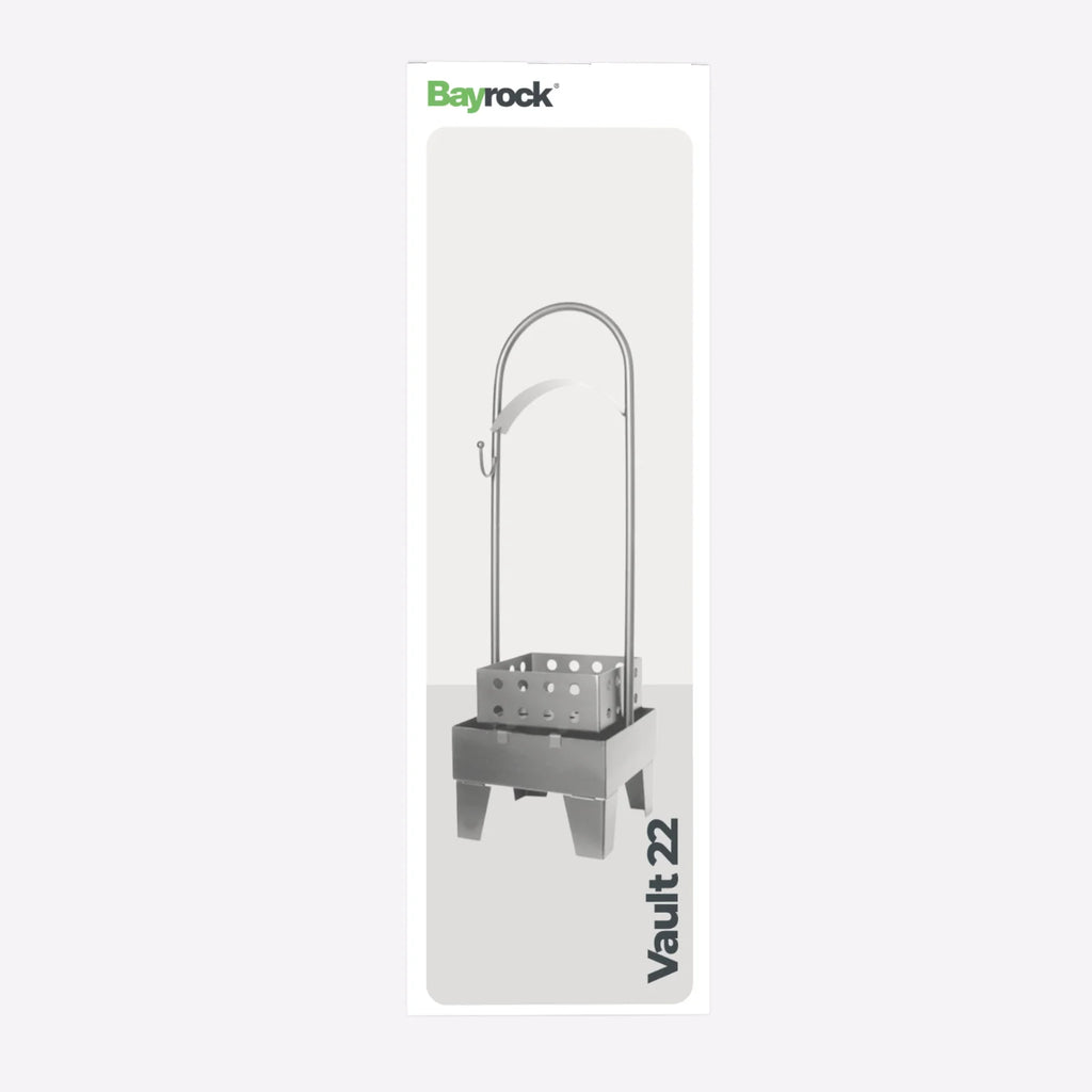Bayrock Vault 22 Silver Charcoal Carrier