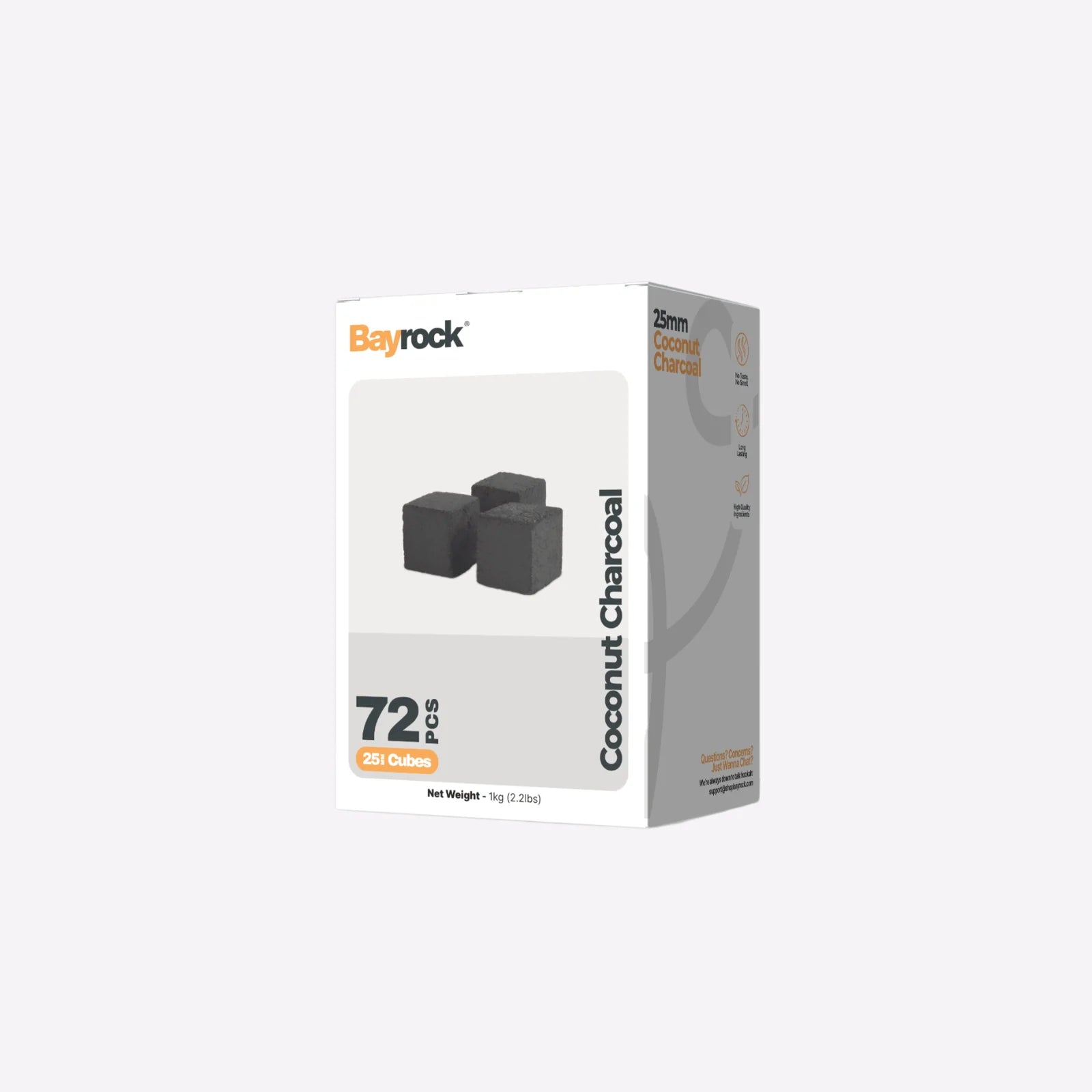 Bayrock Cubes Coconut Charcoal (25mm)